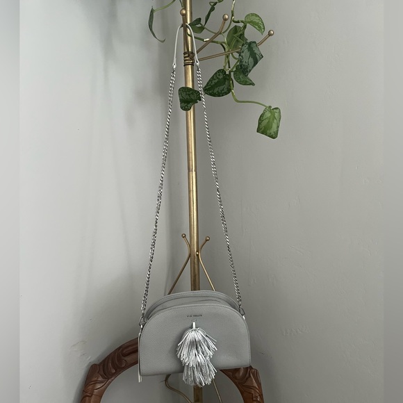 Ted Baker NWT ~ Pom Pom Gray Crossbody Bag - Picture 3 of 11